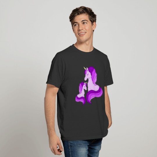 Unicorn and baby unicorn. T-shirt