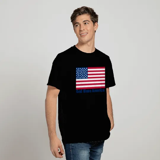 God Bless America Flag T Shirts