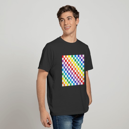 Checkered Rainbow T-shirt