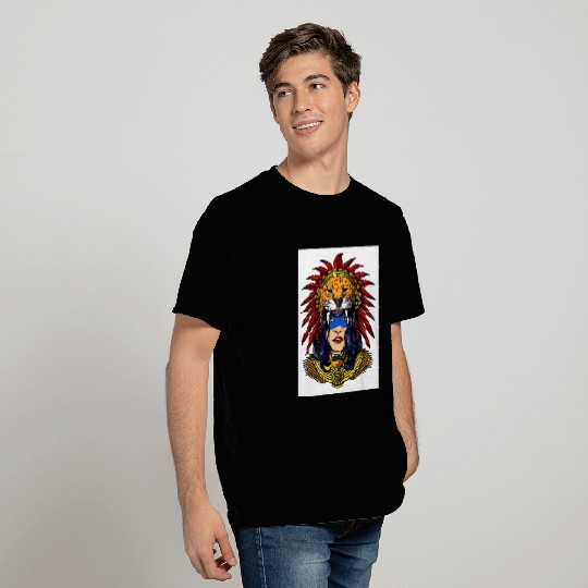 Aztec Jaguar Princess T Shirts