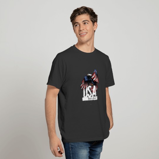 America Brave USA Flag Memorial Day, 4th of July T-shirt