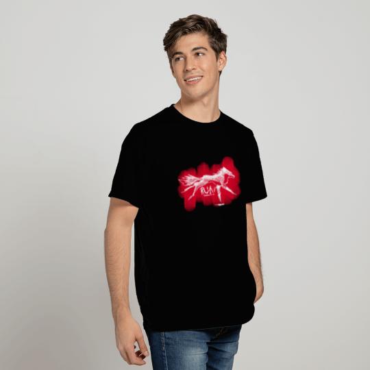 Run Demon Fox Alternative Fitted V Neck T Shirts