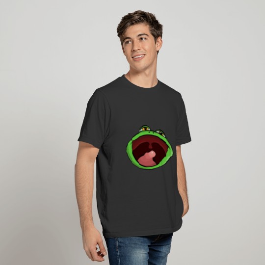 frog with open mouth T-shirt