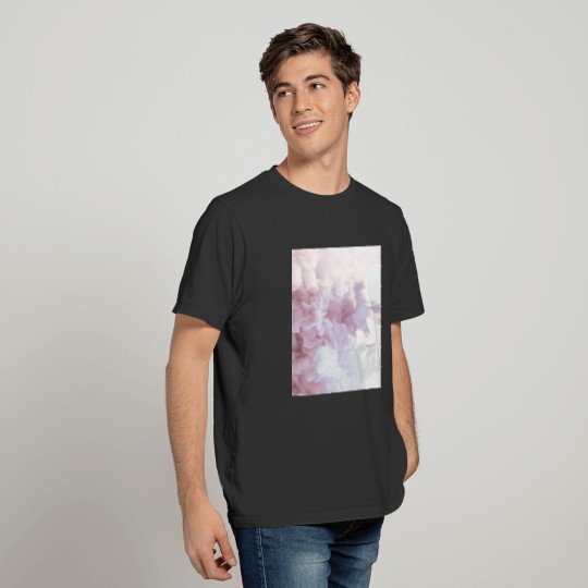 Gift Abstract Color Pattern Rose White T Shirts