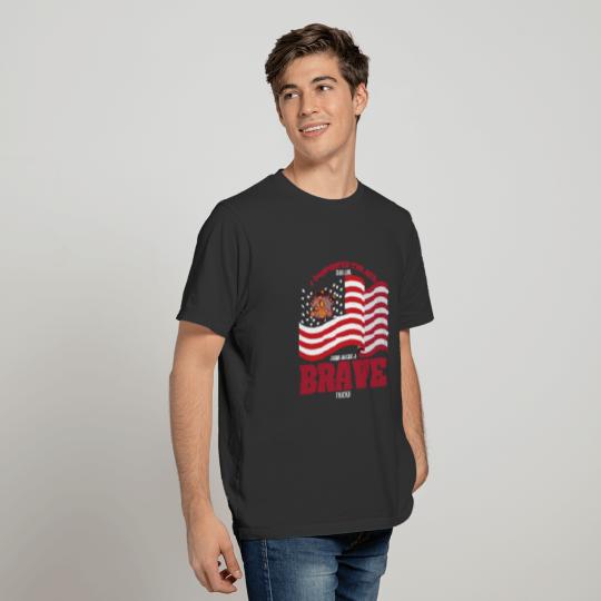 Proud Wife Of A Brave Trucker T-shirt
