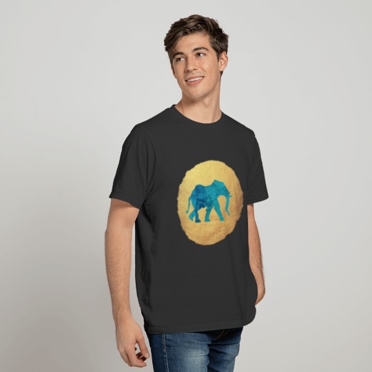 Gold Mandala Elephant Yoga India Meditation Circle T Shirts