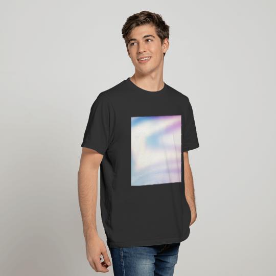 Holographic Blue Pink Iridescent Abstract T-shirt