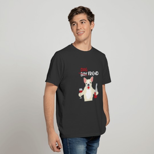 Dog Wine Friend T-shirt