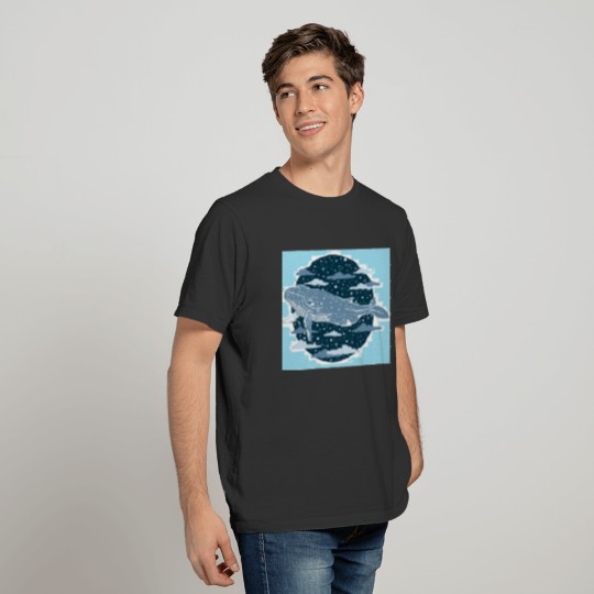 Astro whale T-shirt