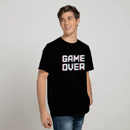 Game Over. Ripple Text Effect. T Shirts