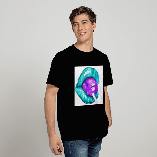 GREEN LIPS AN LOLLIPOP T Shirts