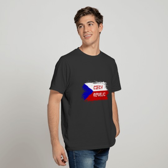 Czech Republic Flags Design T-shirt