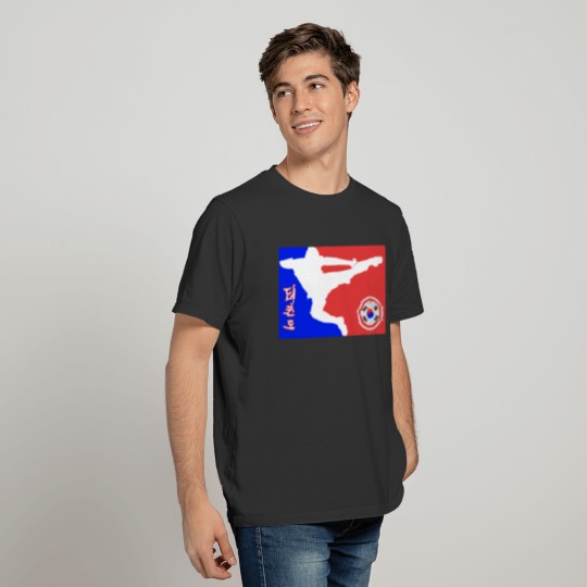 Taekwondo Logo with Yop Chagi T-Shirt T-shirt