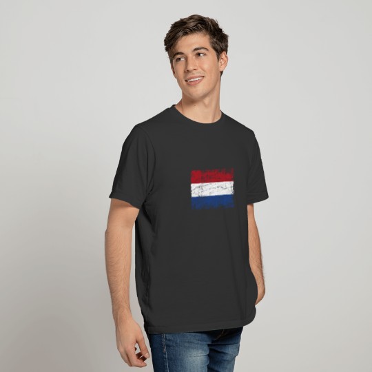 Netherlands Dutch flag banner T-shirt