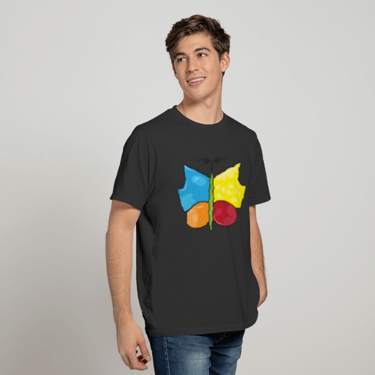 Butterfly art colorful design - Abstract butterfly T Shirts