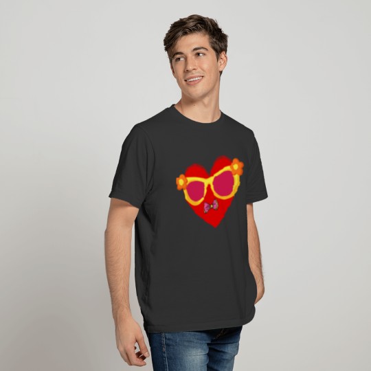 Funny Loved Red Heart happy valentine's day 2022 T-shirt