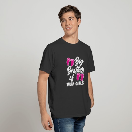 Expectant Brother Of Twins Girls T-shirt