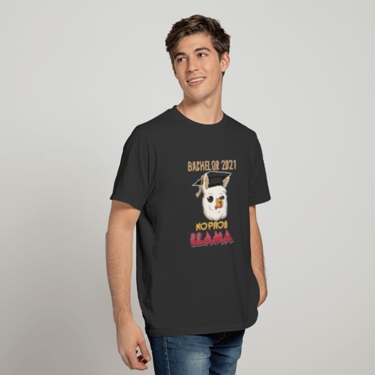 Lama Gift for Bachelor Graduation 2021 Alpaca T-shirt