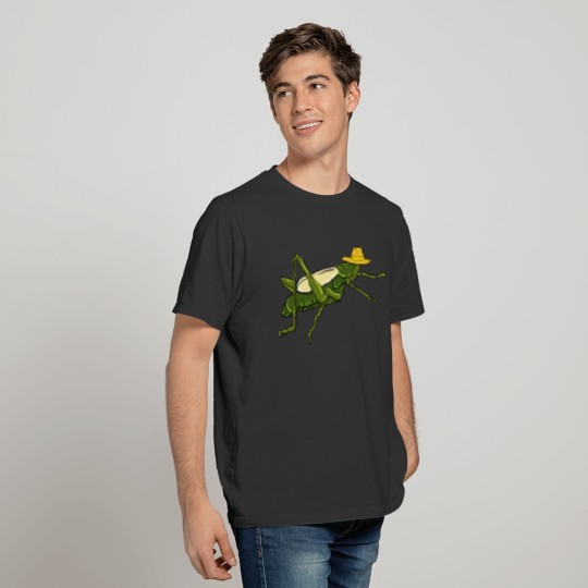 Grasshopper insect bug lover green nature locusts T Shirts