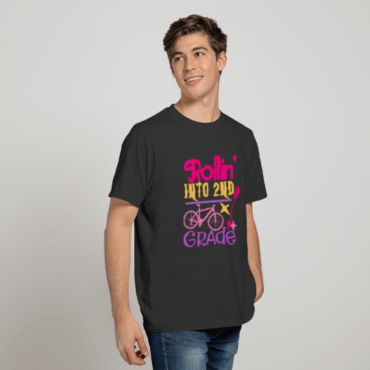 Rolling Into 2nd Grade T-shirt