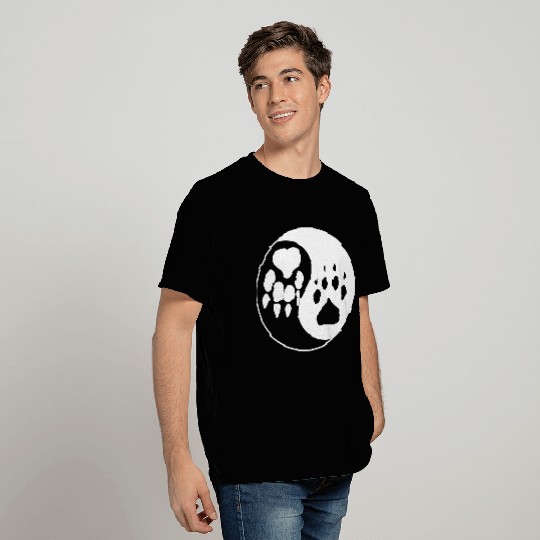 Ying Yang Paw T Shirts