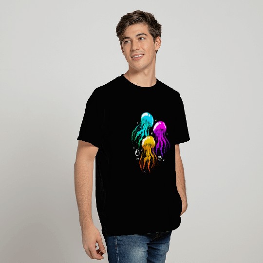 Jellyfish Colorful Squad Team T Shirts