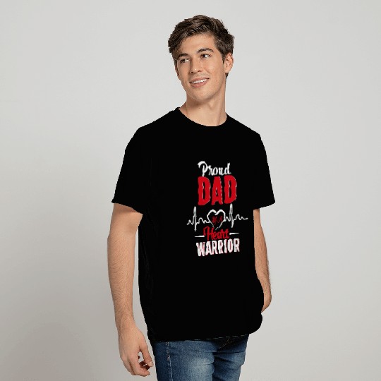 Proud Dad Of A Heart Warrior Chd Awareness Gift T Shirts