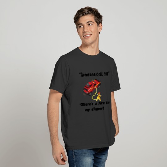 Funny Firefighter Meme Gift For Kids and Babies T-shirt