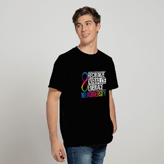 Recognize Normalize Embrace Neurodiversity Autism T Shirts