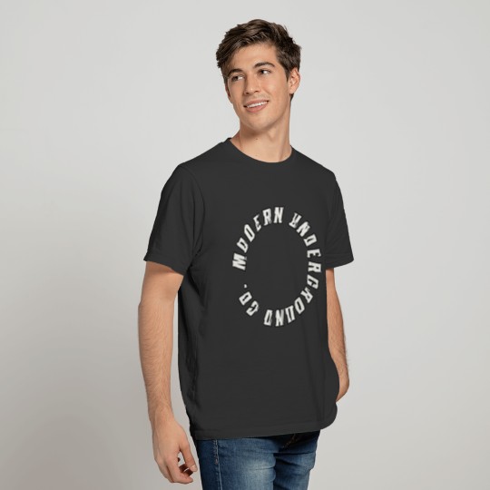 Modern Underground Co. "White Bold Circle Logo" T Shirts