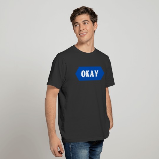 Okay Design blue T-shirt