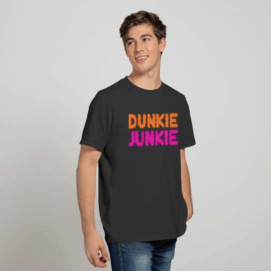 Dunkie Junkie Funny Donut Lover Parody T-shirt