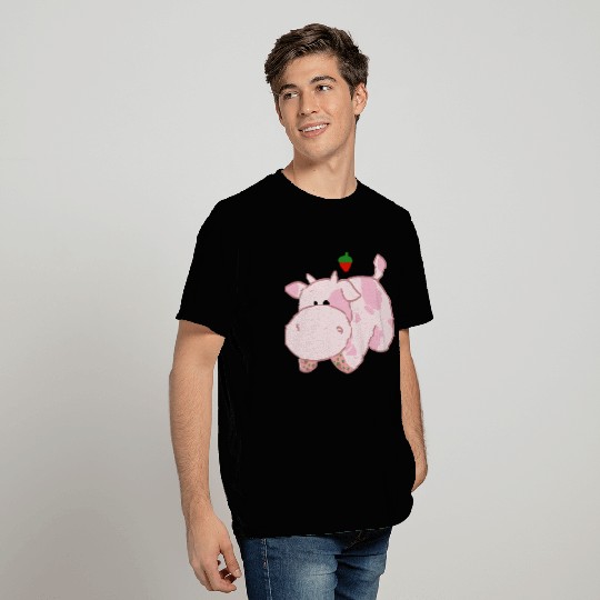 Strawberry Cow birthday chirstmas present trend T Shirts