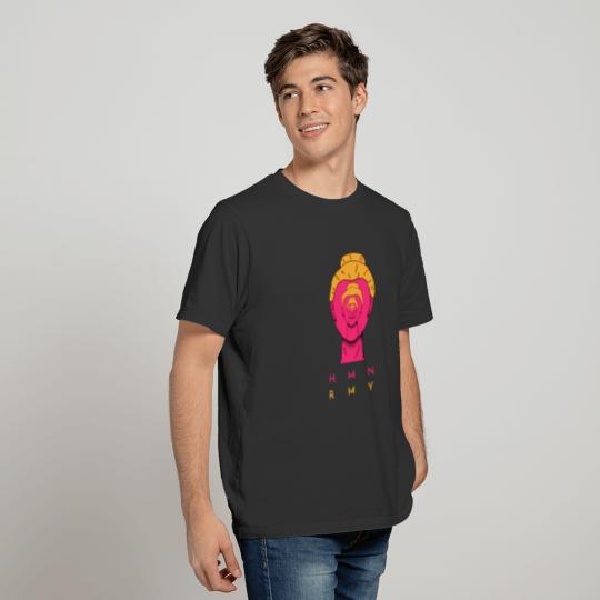 Female face with more faces T-shirt T-shirt