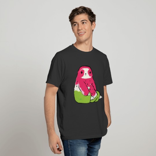 Watermelon Watercolor Sloth T-shirt