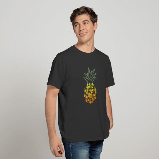 Pineapple Guitar Funny Guitar Players Gifts For T-shirt