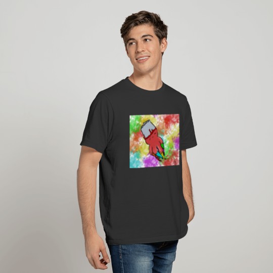 color squid T-shirt