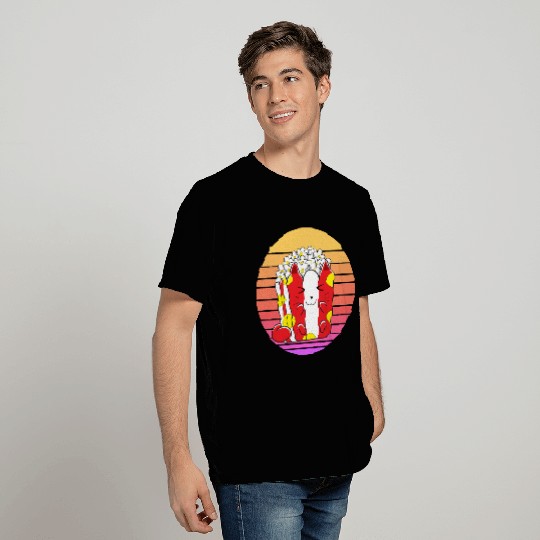 Cat Popcorn Sunset T Shirts