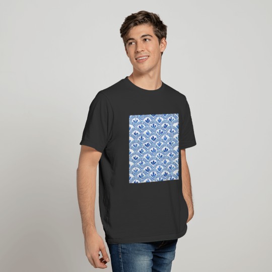Abstract Blue T-shirt