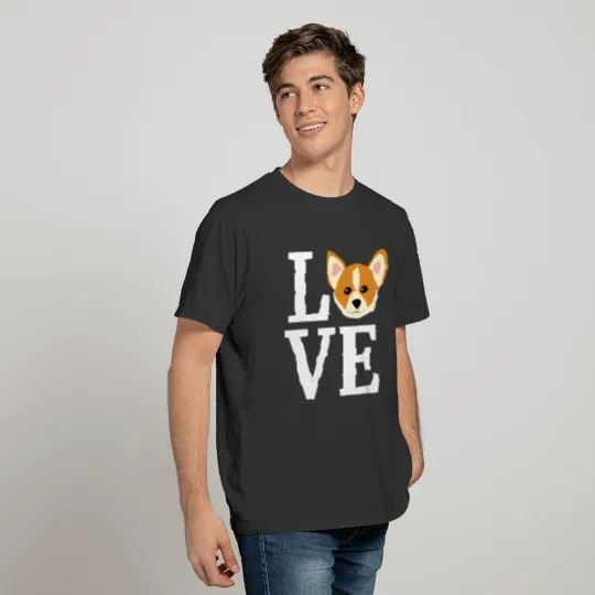 I Love My Corgi Dog Gifts for Dog Lovers Owners T Shirts