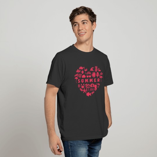 Summer love heart T-shirt