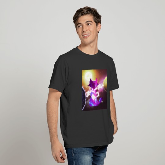 Galaxy Cat Stylish Aesthetic cat tee T-shirt
