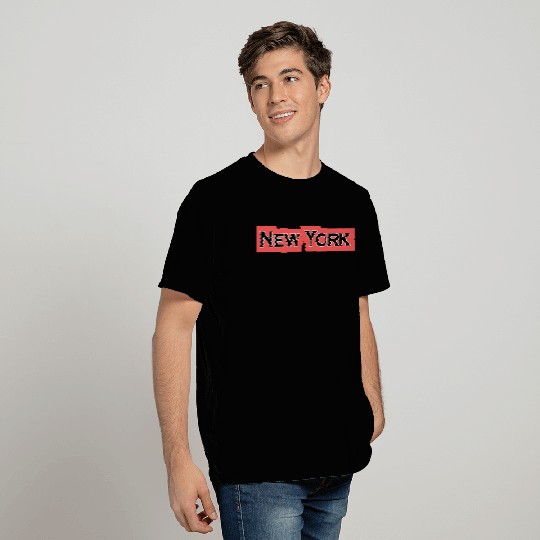 New York (coral background) T Shirts