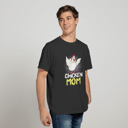 Mens Proud Chicken Mom Mama Hen Fly Premium T Shir T-shirt