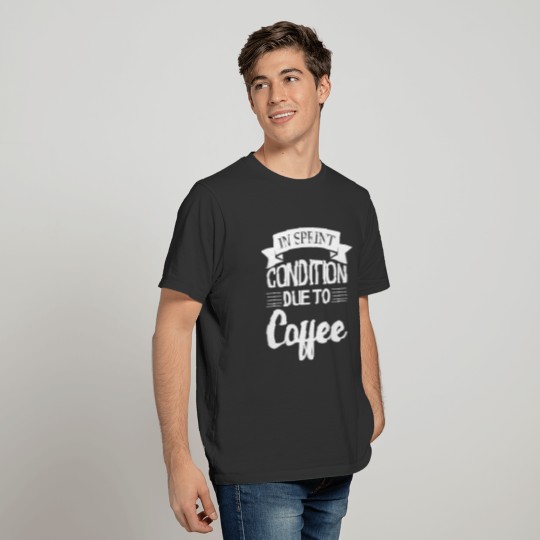 Funny Sprinter Running Coffee Drinker T T-shirt