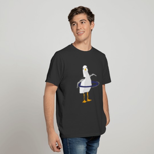 Cute Seagull Hover Hoop Ripe T-shirt