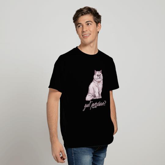 Persian Dad Wildcat Cat Long Hair T Shirts
