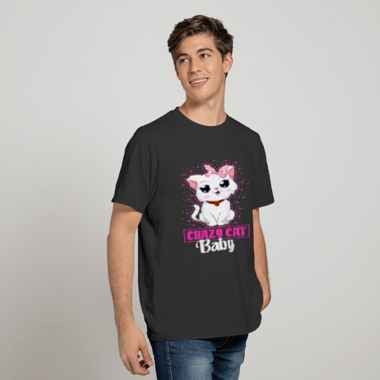 CRAZY CAT BABY T Shirts
