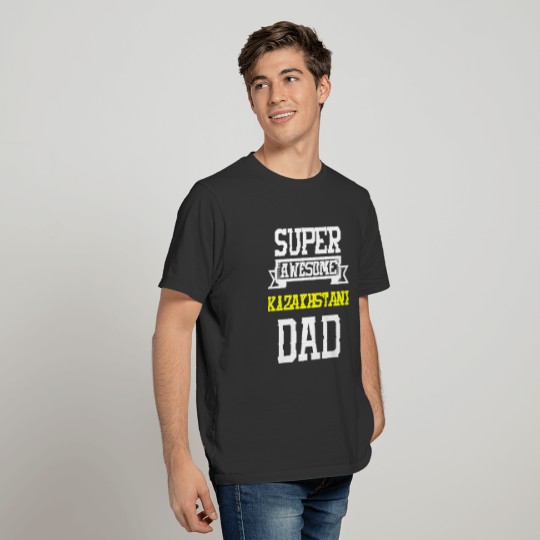 Super Awesome Kazakhstani Dad Country Pride T-shirt