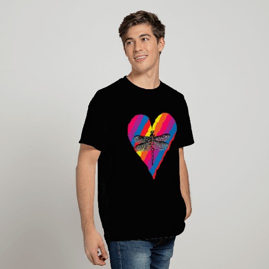 dragonfly heart T Shirts